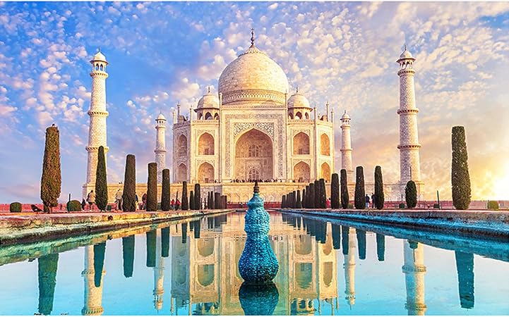 ピントー(Pintoo) 1000ピース プラ製ジグソーパズル【タージ・マハル(インド)】(38X59cm)大人向け難しい 破片なし カチっとハマる[H3769]