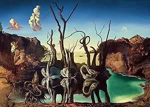 Ravensburger（ラベンスバーガー） ジグソーパズル アートコレクション ダリ「水面に象を映す白鳥」 1000ピース 完成サイズ：70x50cm 12000193 【パズル、プレゼント（誕生日/クリスマス）】